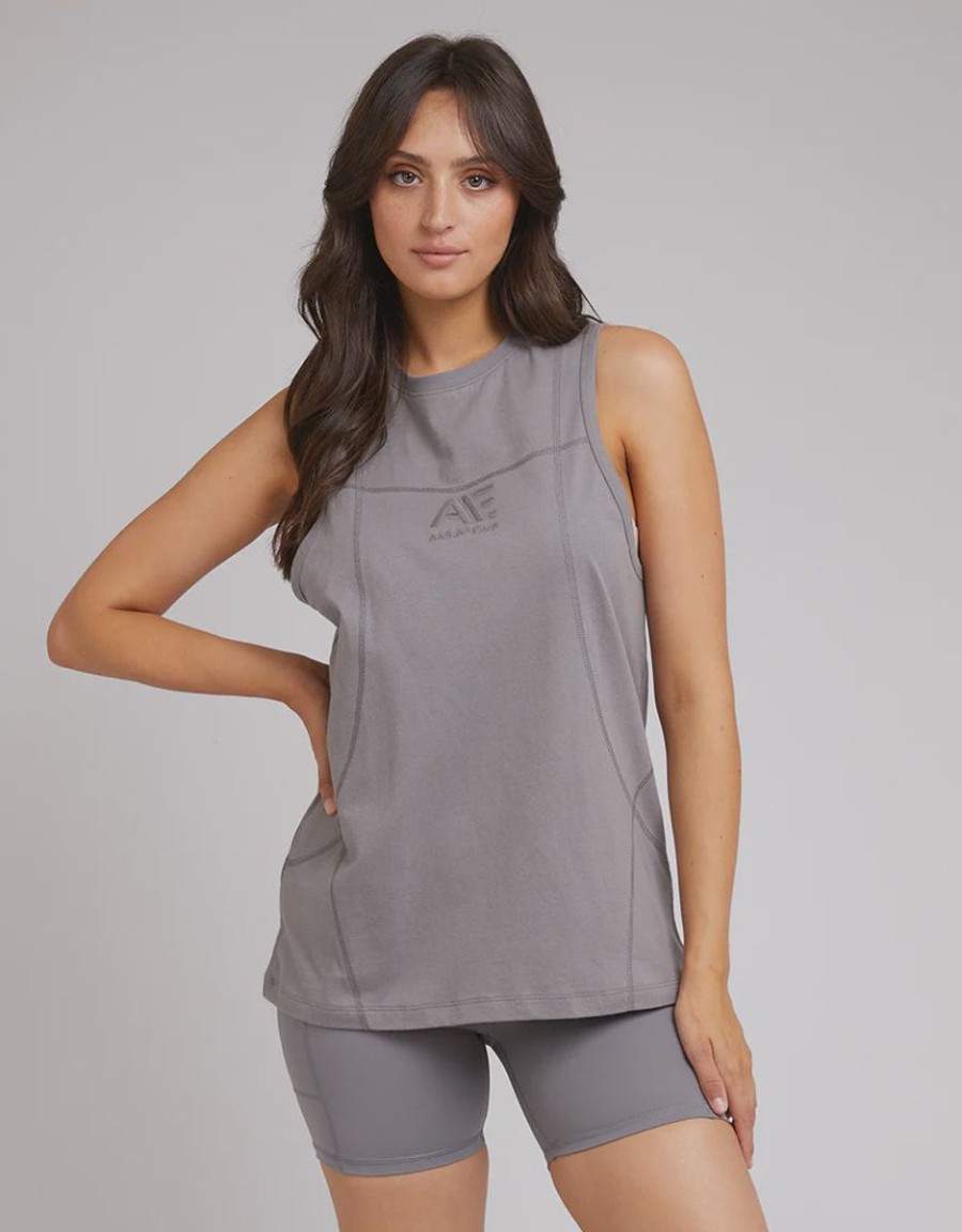 Women All About Eve Tops | All About Eve Anderson Tank-Charcoal