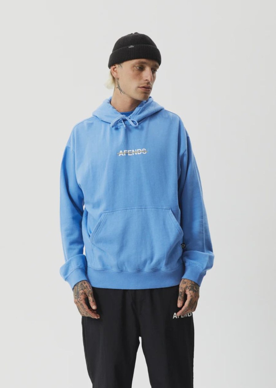 Men Afends Jumpers | Liquid Recycled Pull On Hood-Arctic