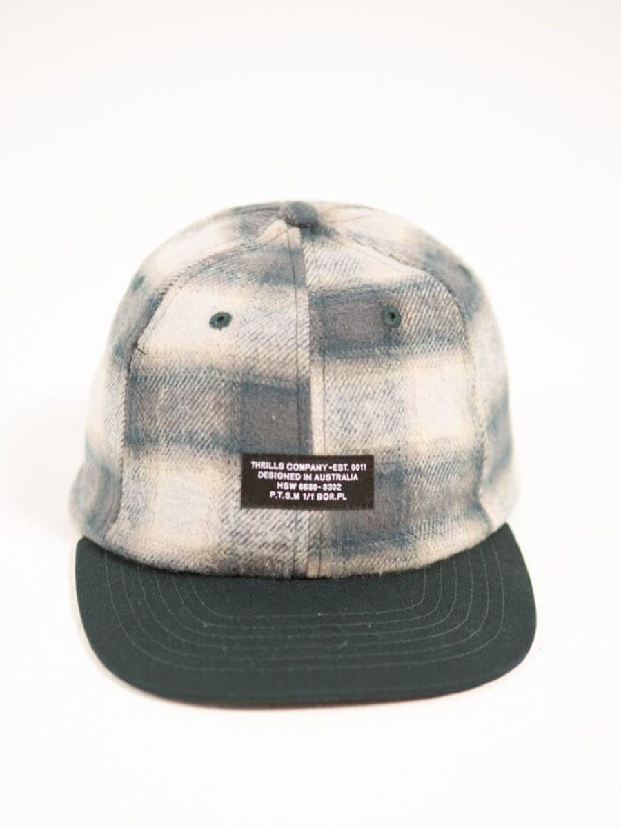 Men THRILLS Caps | Thrills Barrio 6 Panel Cap-Petrol