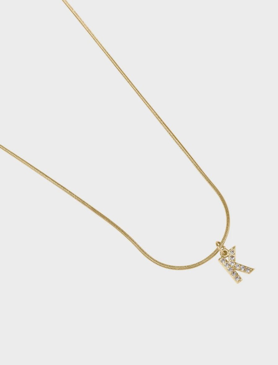 Women Pastiche Jewellery | Initial K Necklace