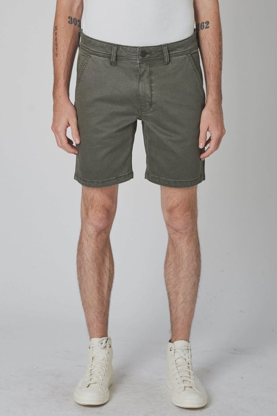 Men Neuw Denim Denim Shorts | Neuw Denim Cody Workwear Short-Military