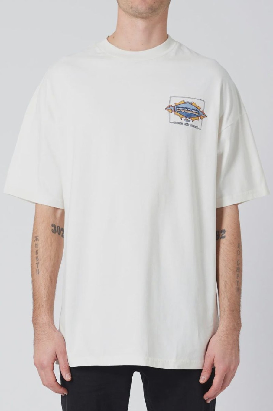 Men Rollas Tees | Heavy Ripping Tee-Vintage White