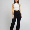 Women ABrand Jeans | A Slouch Jean-Black Rip