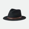 Women Brixton Hats | Brixton Messer Felt Fedora-Black