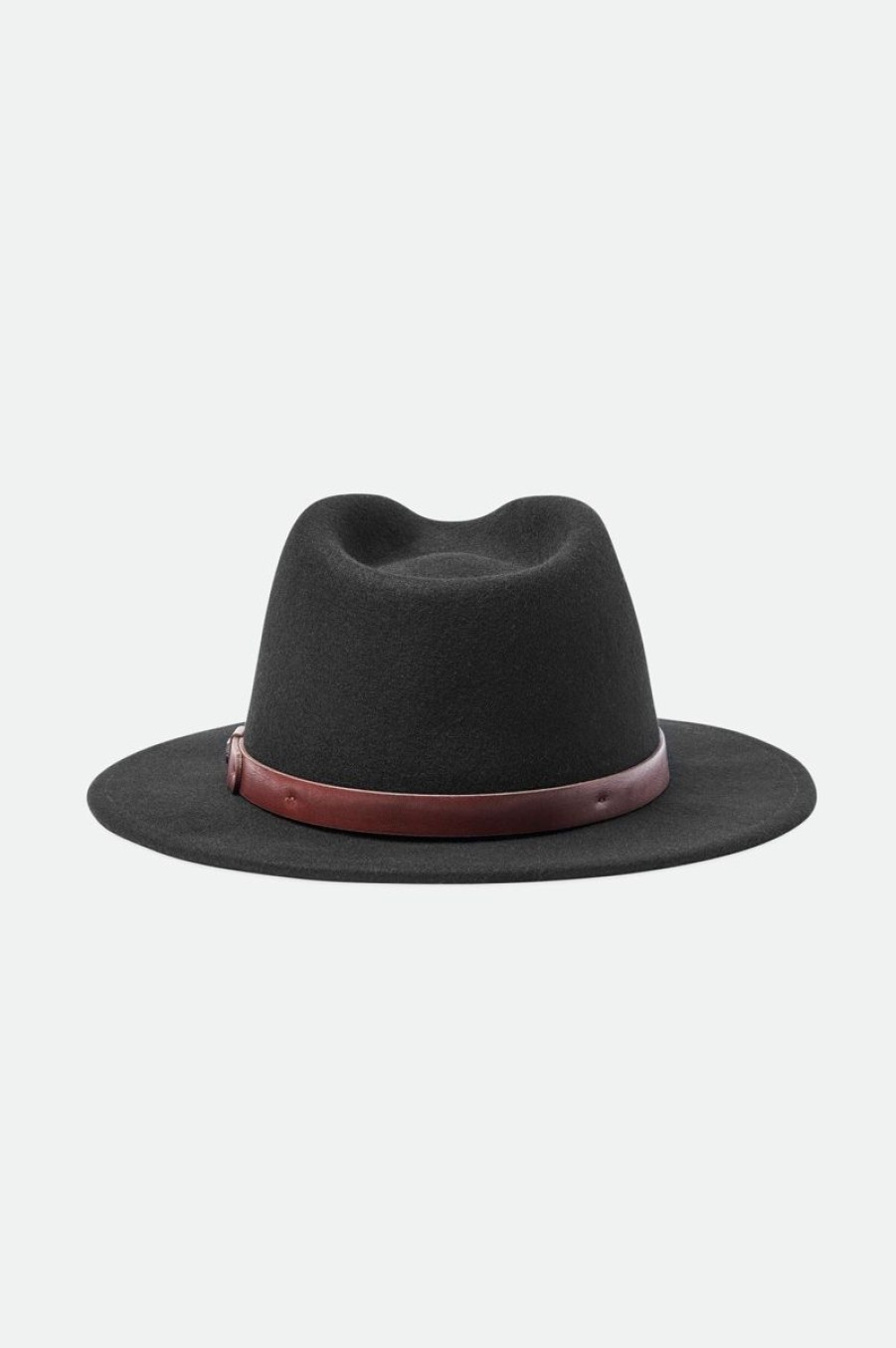 Women Brixton Hats | Brixton Messer Felt Fedora-Black