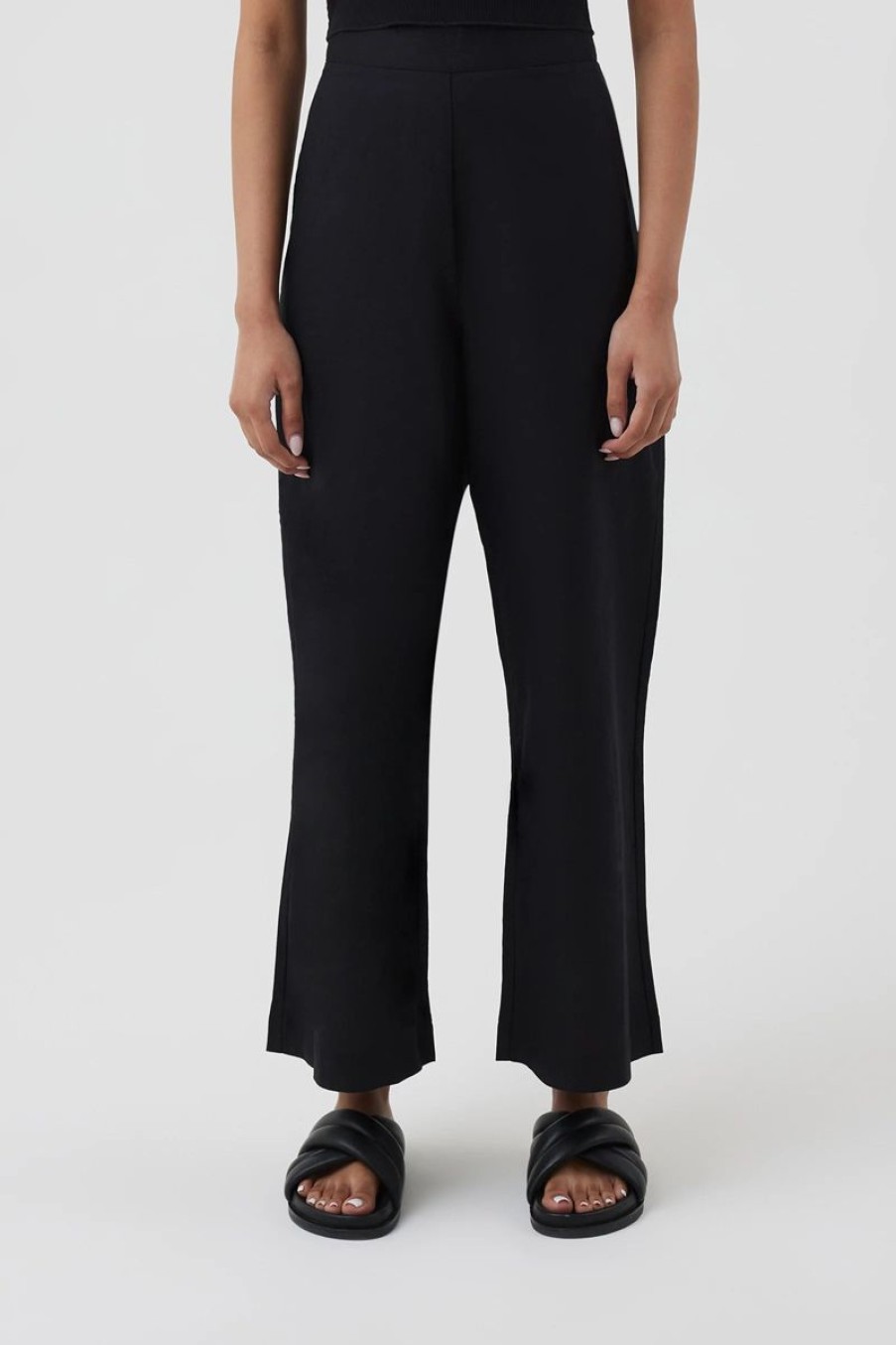 Women Nude Lucy Pants | Nude Classic Culotte- Black