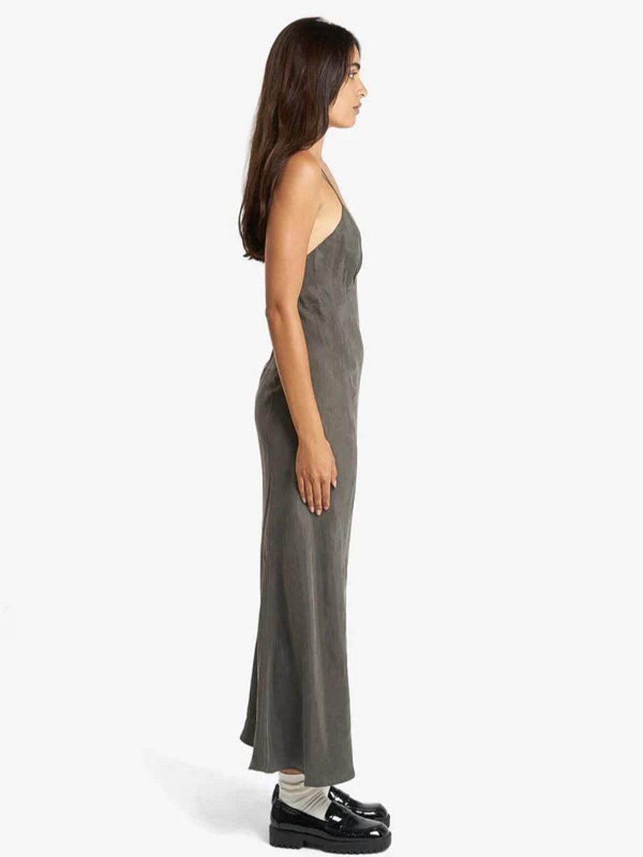 Women THRILLS Dresses | Thrills Chelsea Full Length Slip Dress- Truffle