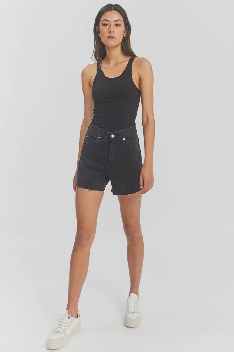 Women Dr Denim Denim Shorts | Nora Shorts-Black Retro