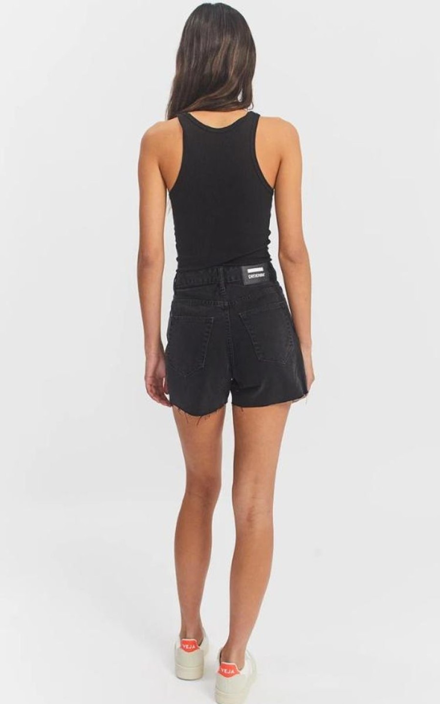 Women Dr Denim Denim Shorts | Nora Shorts-Black Retro