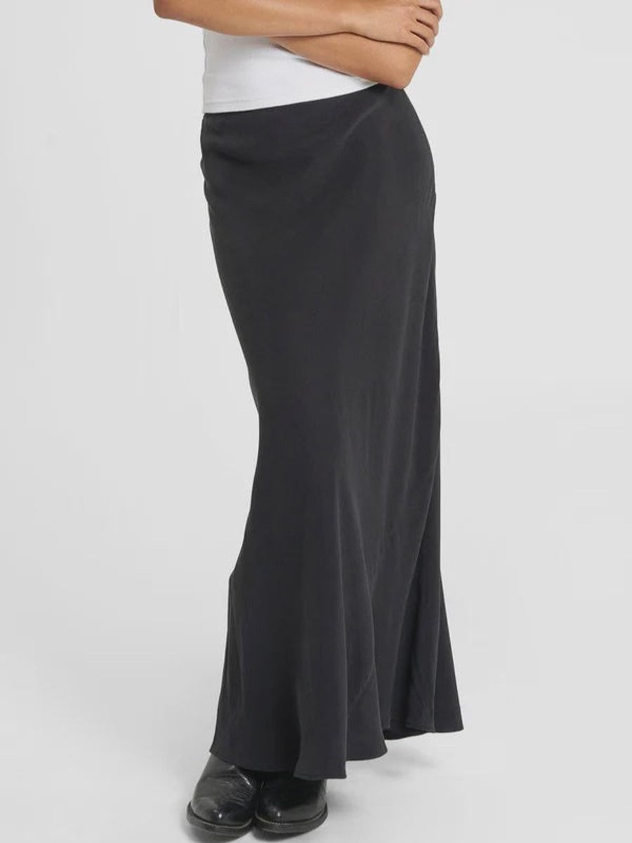 Women THRILLS Skirts | Thrills Nerissa Slip Skirt- Black