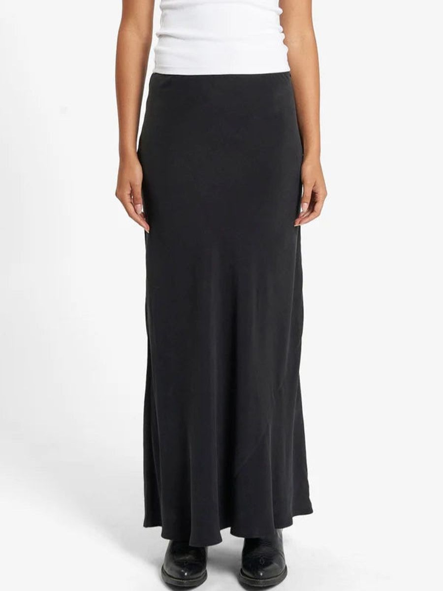 Women THRILLS Skirts | Thrills Nerissa Slip Skirt- Black