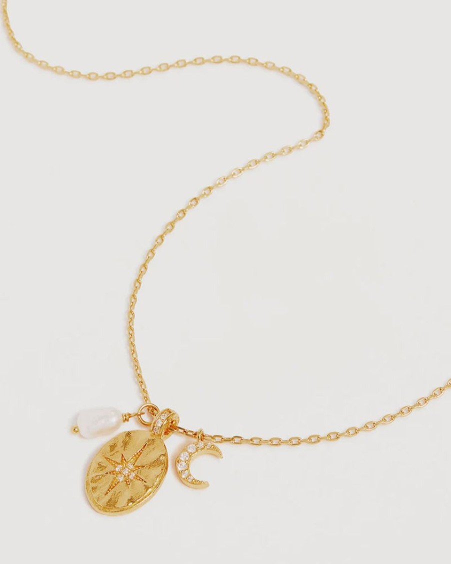 Women By Charlotte Jewellery | By Charlotte 18K Gold Vermeil Dream Weaver Necklace