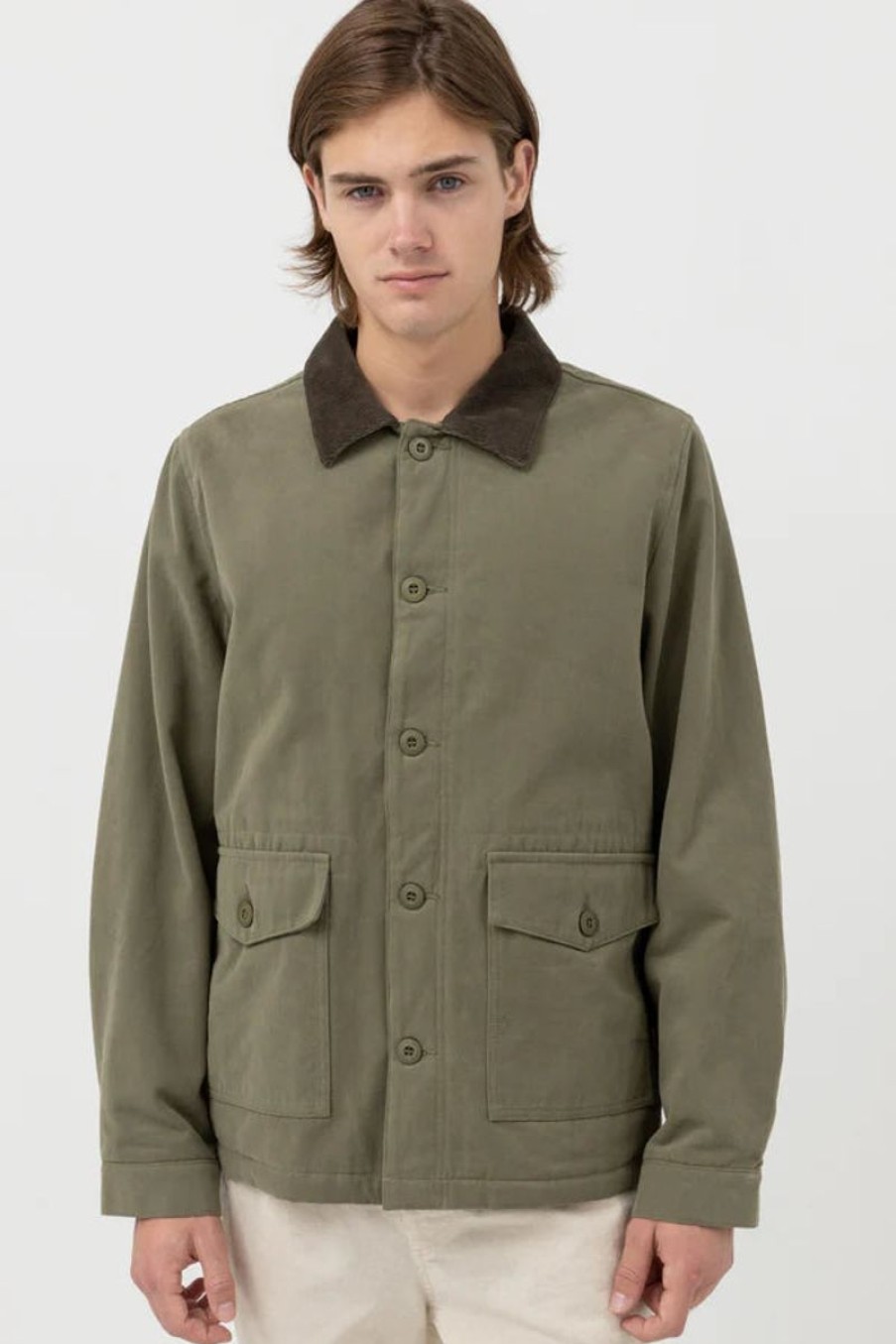 Men Rhythm Jackets And Coats | Rhythm Type 12 Jacket-Fatigue