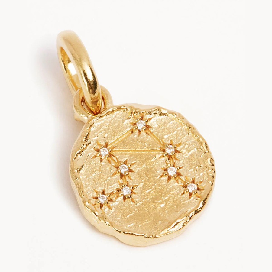 Women By Charlotte Jewellery | By Charlotte Love Cosmic Zodiac Reversible Annex Link Pendant-Libra-18K Gold Vermeil