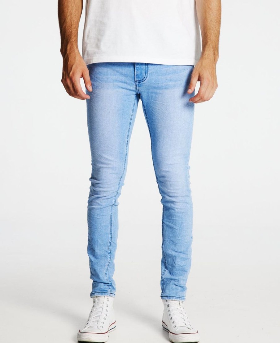 Men Kiss Chacey Jeans | K1 Super Skinny Fit Jean-Crystal Blue