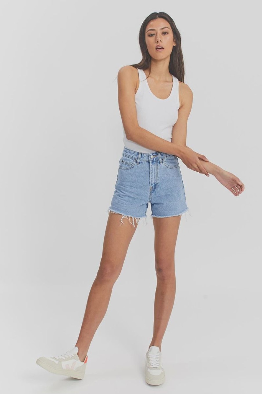 Women Dr Denim Denim Shorts | Nora Shorts-Light Retro