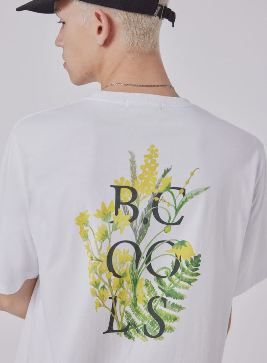 Men Barney Cools Tees | Barney Cools Blossom Homie Tee-White