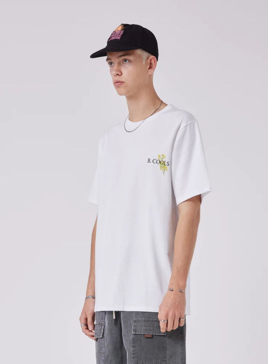 Men Barney Cools Tees | Barney Cools Blossom Homie Tee-White