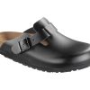 Footwear Birkenstock Boston | Birkenstock Boston Smooth Leather-Black Narrow