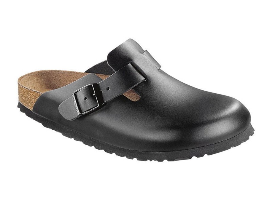 Footwear Birkenstock Boston | Birkenstock Boston Smooth Leather-Black Narrow