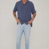 Men ABrand Jeans | Abrand A Dropped Slim Jean-Hustler Eco Light Vintage Blue