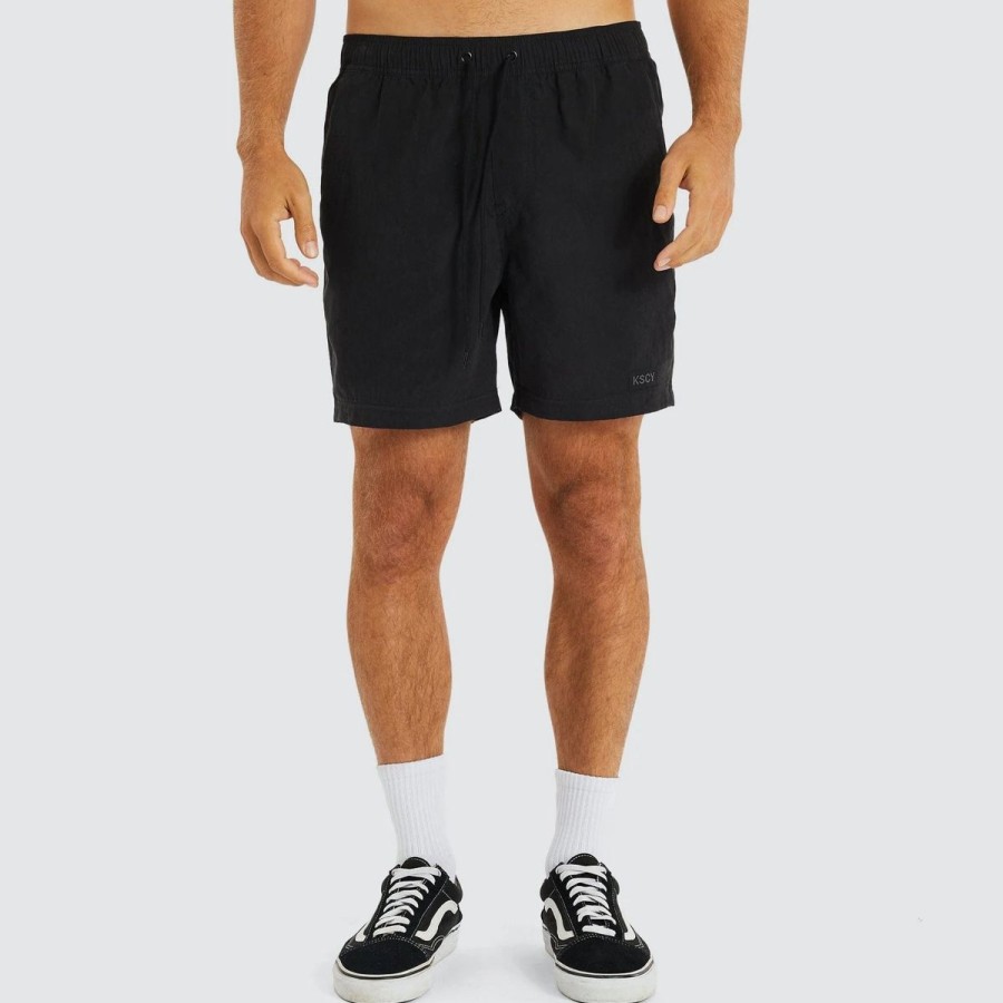 Men Kiss Chacey Shorts | Kiss Chacey Sunrise Beach Short-Jet Black