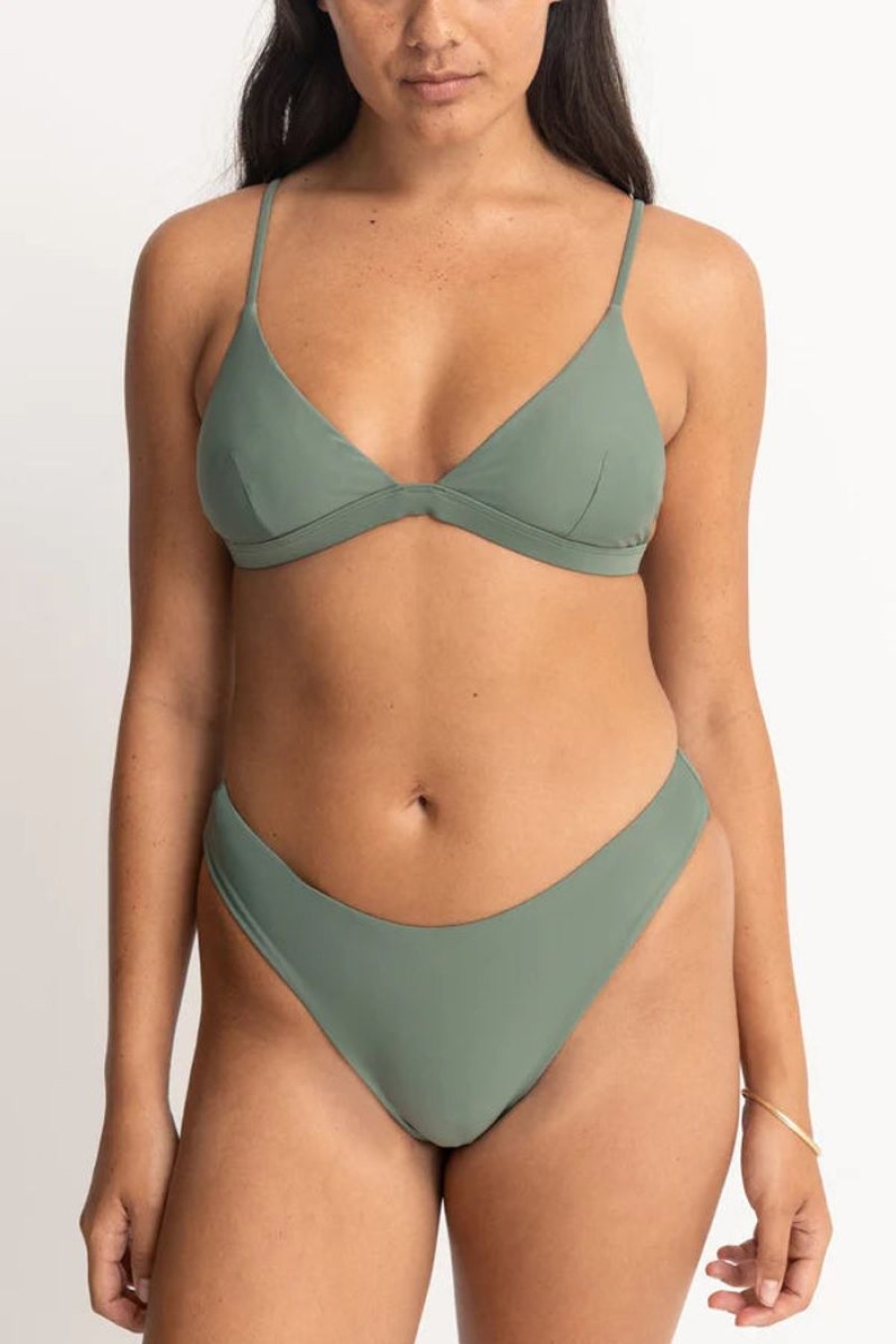 Women Rhythm Swimwear | Rhythm Classic Bralette Top- Olive