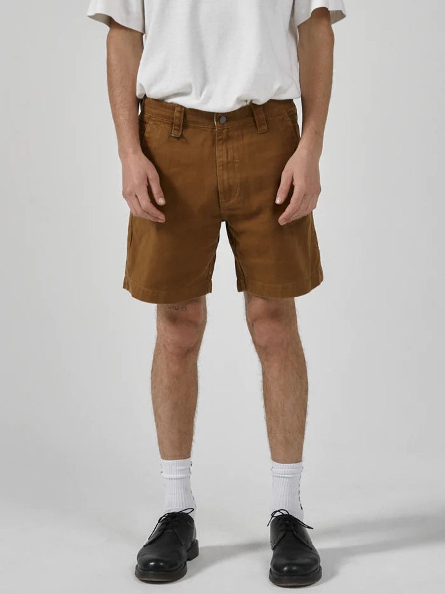 Men THRILLS Shorts | Thrills Union Work Chino-Tobacco