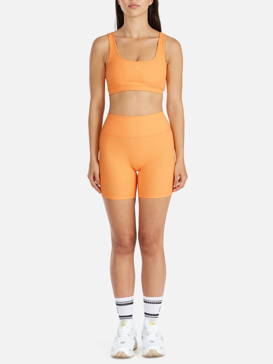 Women Ena Pelly Activewear | Ena Pelly Athleisure Rib Crop-Melon