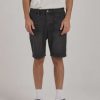 Men THRILLS Denim Shorts | Thrills Chopped Hem Denim Short-Smoke Black