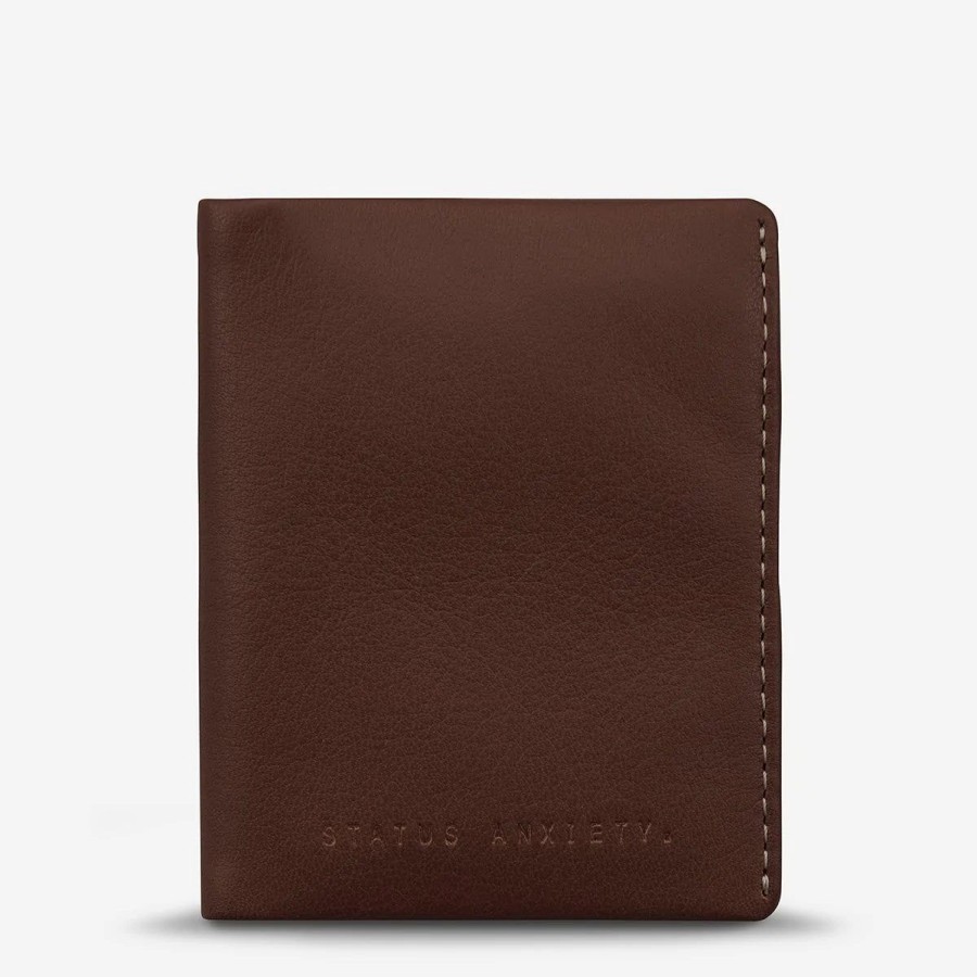 Men Status Anxiety Wallets | Status Anxiety Edwin Wallet-Chocolate