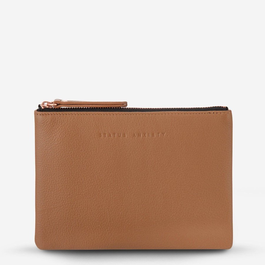 Women Status Anxiety Wallets & Pouches | Treacherous Pouch- Tan