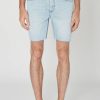 Men Rollas Denim Shorts | Rolla'S Tim Slims Denim Short-Bonzer Blue