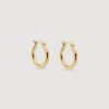 Women By Charlotte Jewellery | By Charlotte Vermeil Sunrise Small Hoops