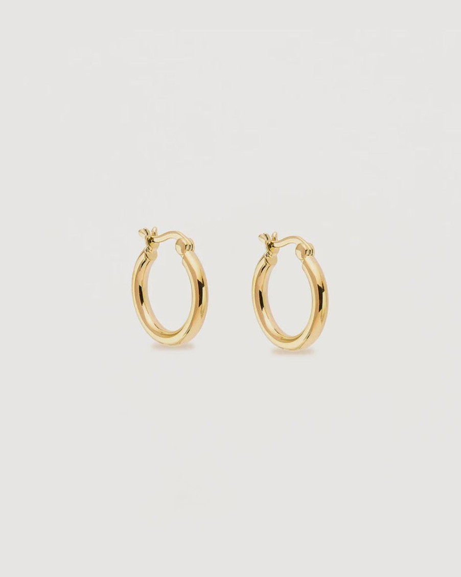 Women By Charlotte Jewellery | By Charlotte Vermeil Sunrise Small Hoops