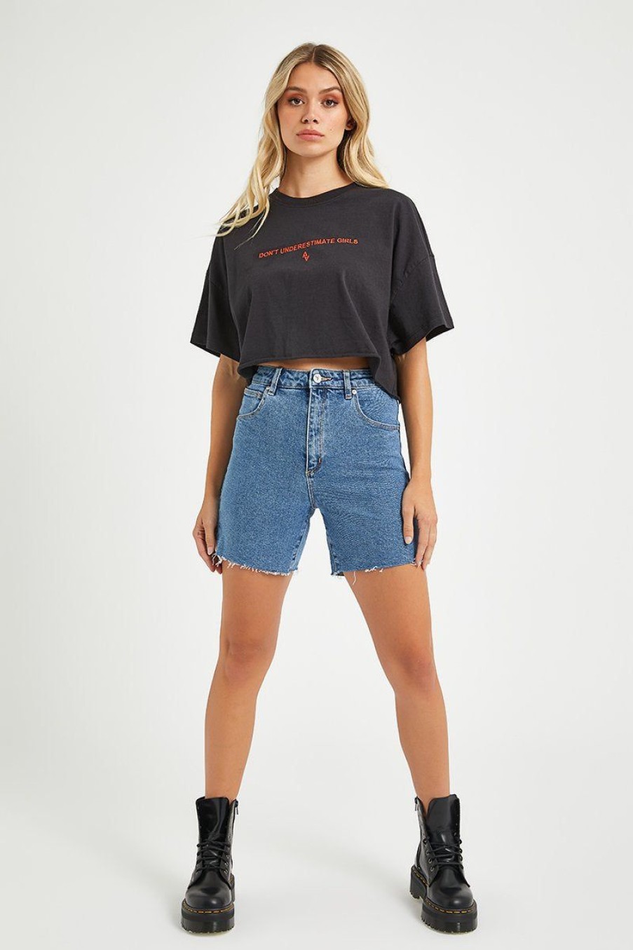 Women ABrand Denim Shorts | A Claudia Cut Off- Georgia