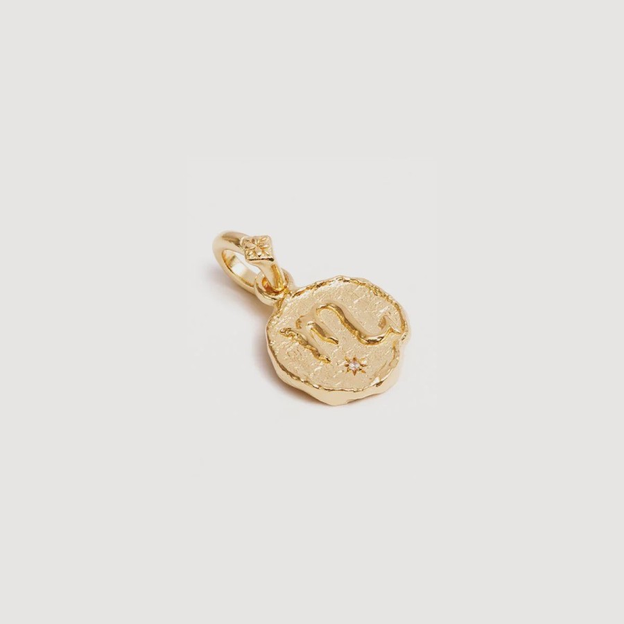 Women By Charlotte Jewellery | By Charlotte Love Cosmic Zodiac Reversible Annex Link Pendant-Scorpio-18K Gold Vermeil