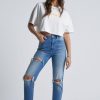 Women ABrand Jeans | A 94 High Slim-Dani Rip