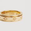 Women By Charlotte Jewellery | By Charlotte 18K Gold Vermeil I Am Loved Spinning Meditation Ring