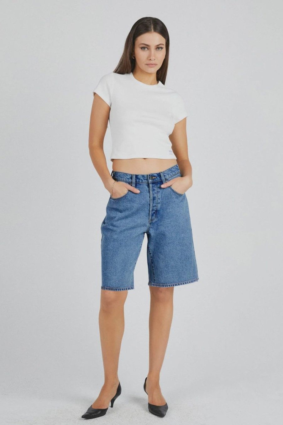 Women ABrand Denim Shorts | Abrand Jort-Chantell Organic