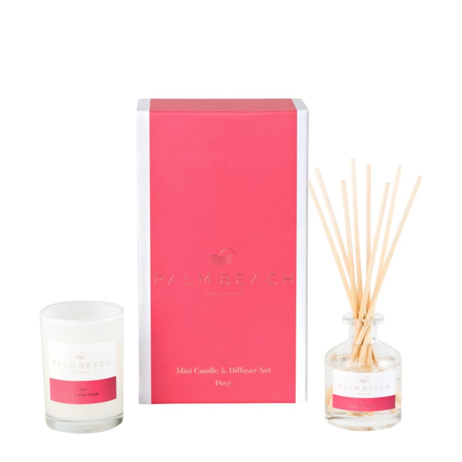 Lifestyle Palm Beach | 90G Mini Candle And 250Ml Fragrance Diffuser Gift Pack-Posy