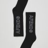 Women Afends Socks | Outline Recycled Crew Socks One Pack-Black