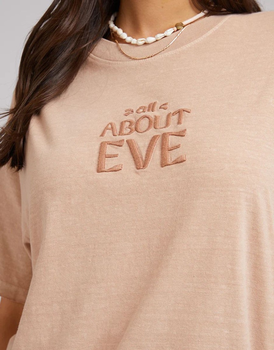 Women All About Eve Tees | All About Eve Grounded Tee-Tan