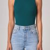 Women Neuw Denim Tops | Neuw Denim Jonesy Singlet-Deep Jade