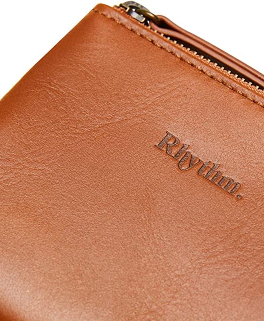 Men Rhythm Wallets | Everyday Zip Wallet-Tan