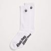 Women Afends Socks | Happy Hemp Socks- White