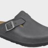 Footwear Birkenstock Boston | Birkenstock Boston Black Oiled Leather Narrow