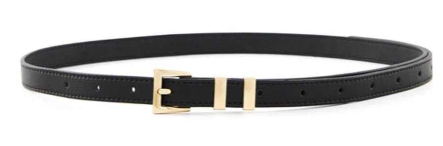 Women Nakedvice Belts | Nakedvice The Aya Belt-Black/Gold