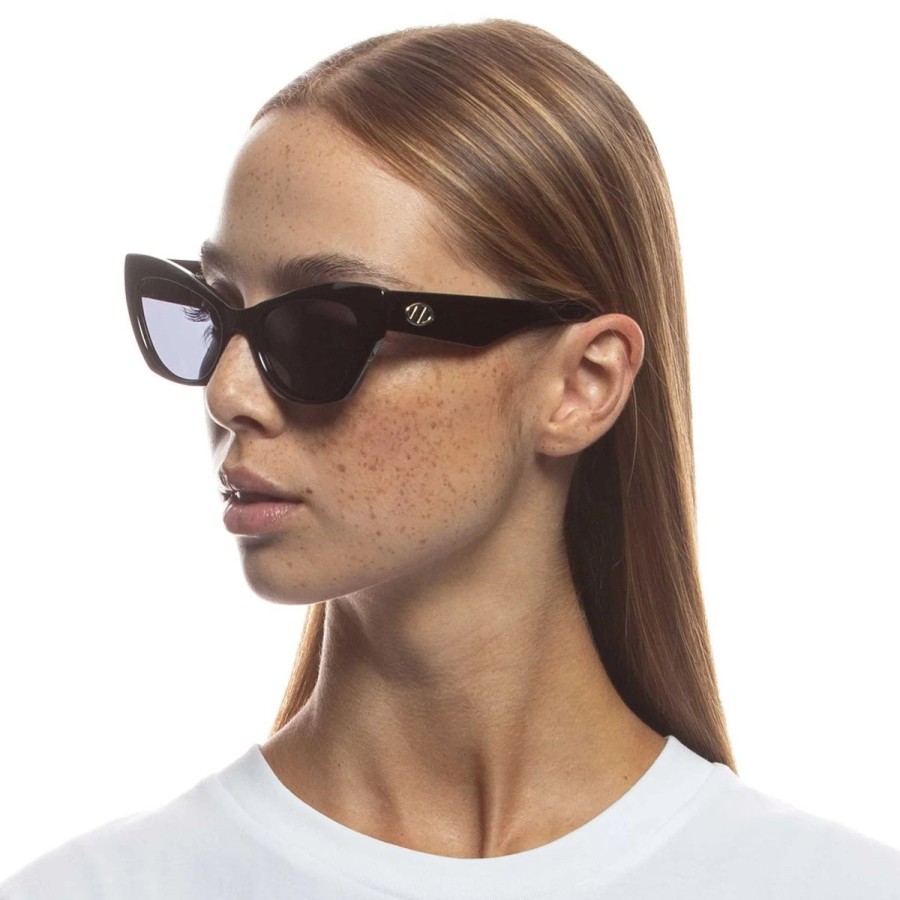 Women Le Specs Sunglasses | Eye Trash- Black