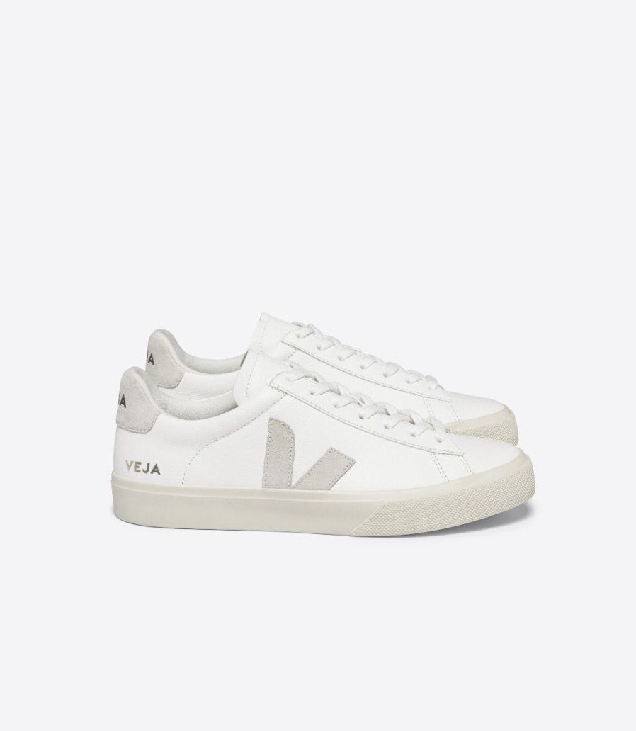 Footwear Veja | Veja Campo Chromefree Leather Sneaker-Extra White Natural Suede